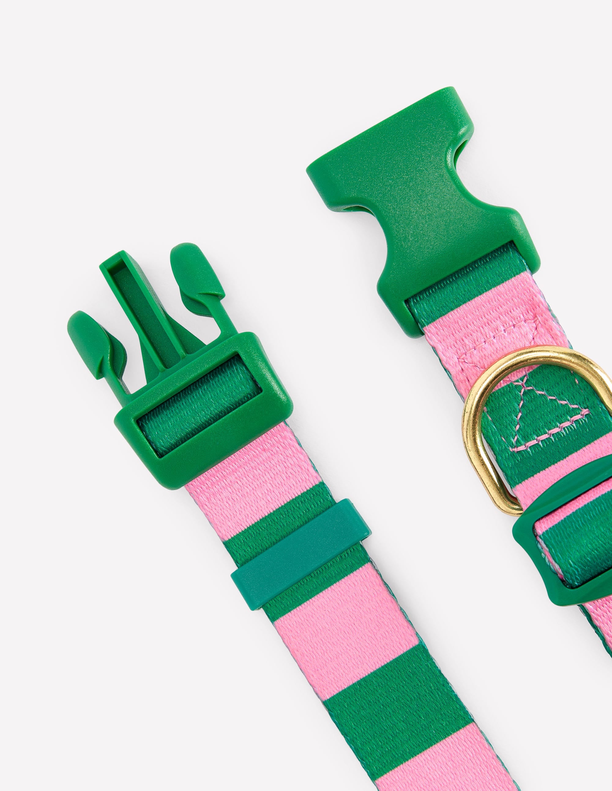 Dog Collar-Green/Pink Stripe - Image 2