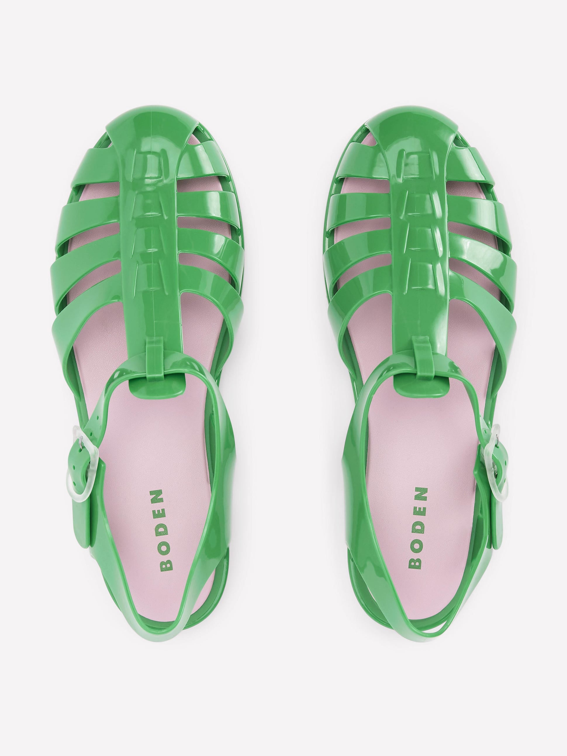 Jelly Shoe-Rich Emerald/ Soft Pink - Image 5