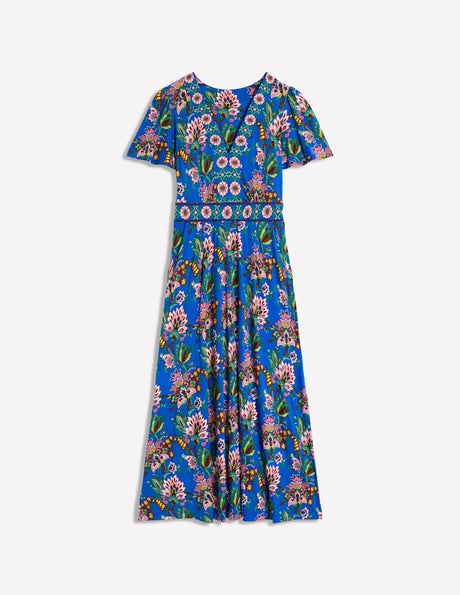 Ophelia Chiffon Gown | Blue Botanica