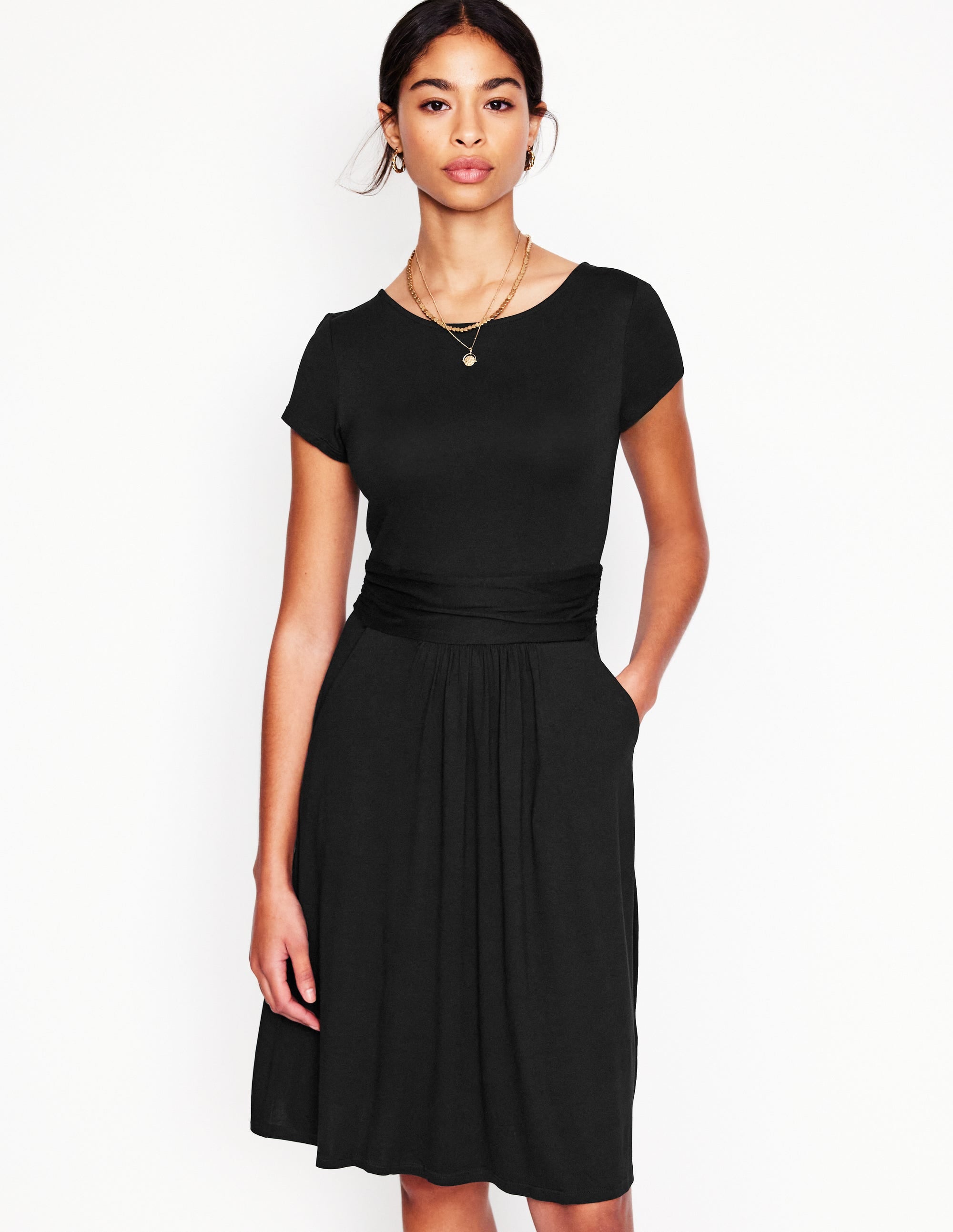 Amelie Jersey Dress-Black - Image 1