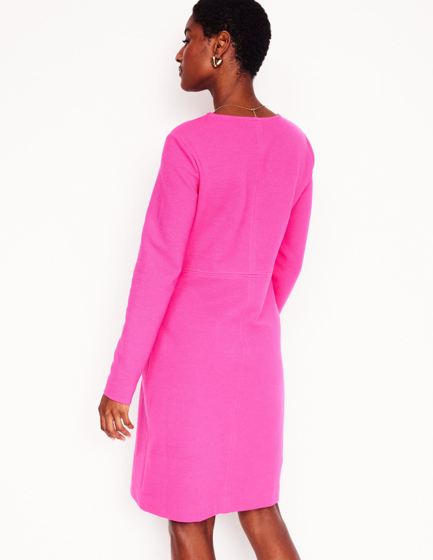 Cornelia Ottoman Dress-Pink Peony