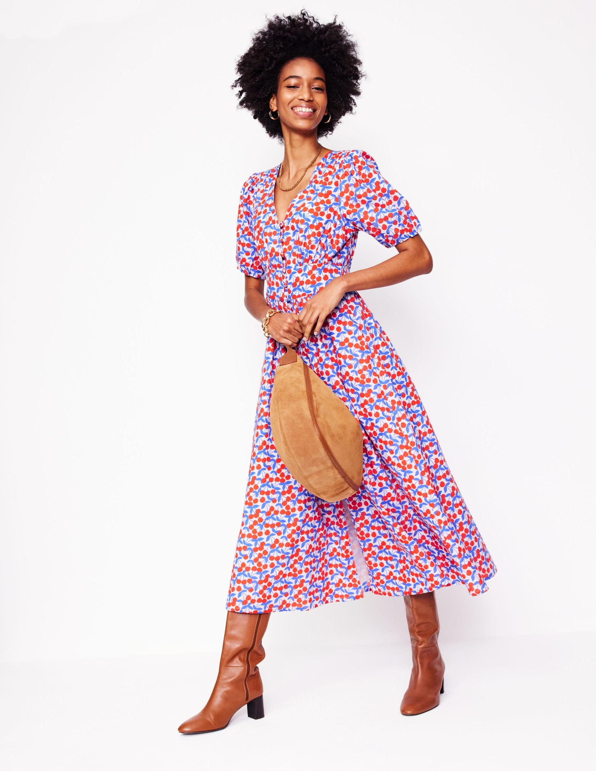 lillian midi dress Lillian Button-Front Midi Dress by Maeve