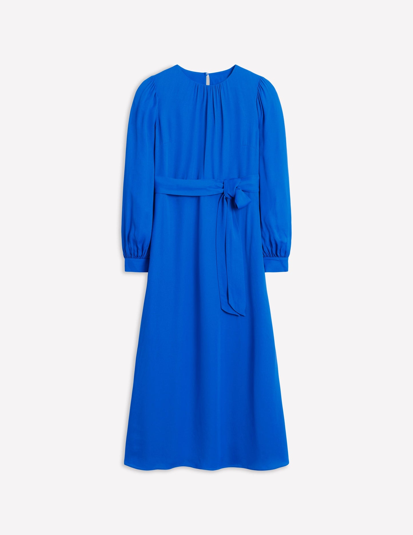 Blouson Sleeve Midi Dress-Gallery Blue