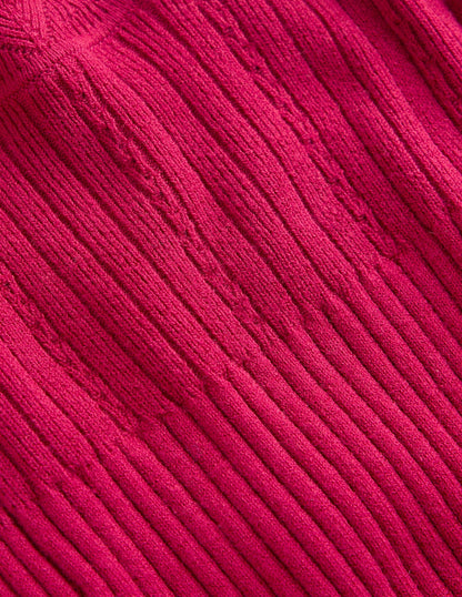 Isobel Knitted Midi Dress-Pomegranate-8