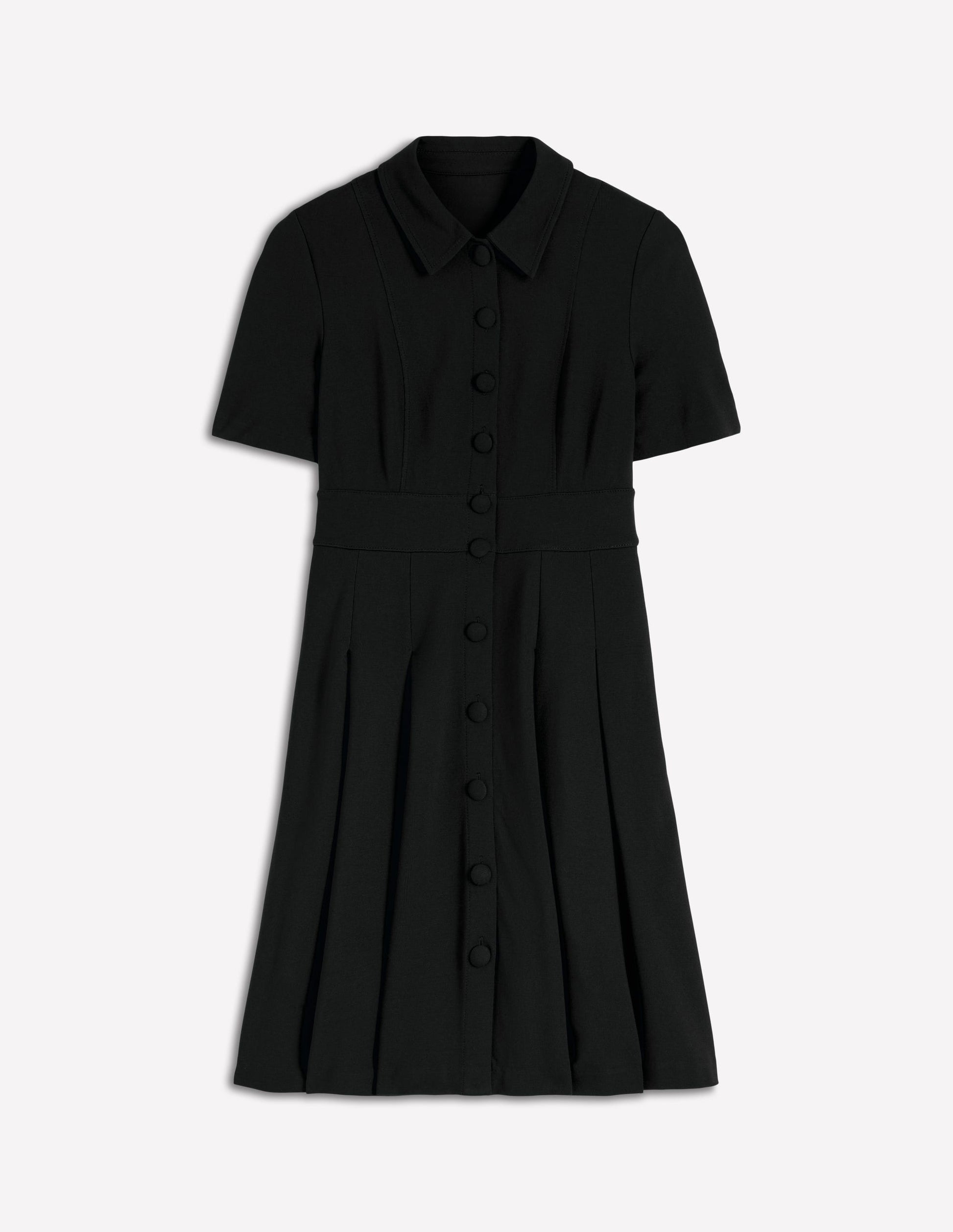 Bridget Ponte Short Dress-Black-6