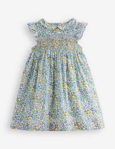 Adeline Smocked Dress-Easter Chick Floral