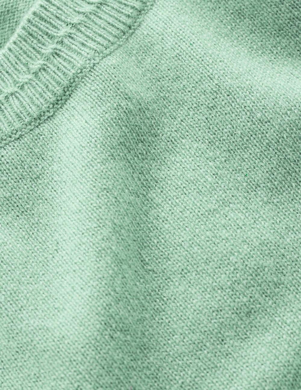 Eva Cashmere Crew Neck Jumper-Celadon Blue - Image 6