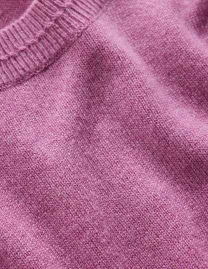 Eva Cashmere Crew Neck Jumper-Clover Purple-8