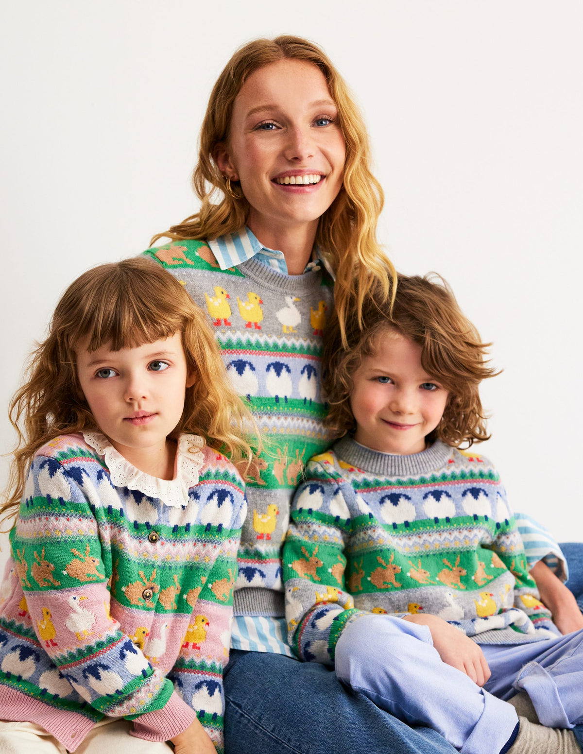 Edie Fair Isle Jumper-Grey Melange, Animal - Image 5