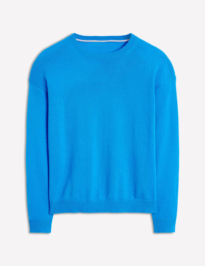 Lydia Cashmere Jumper-Cerulean Blue