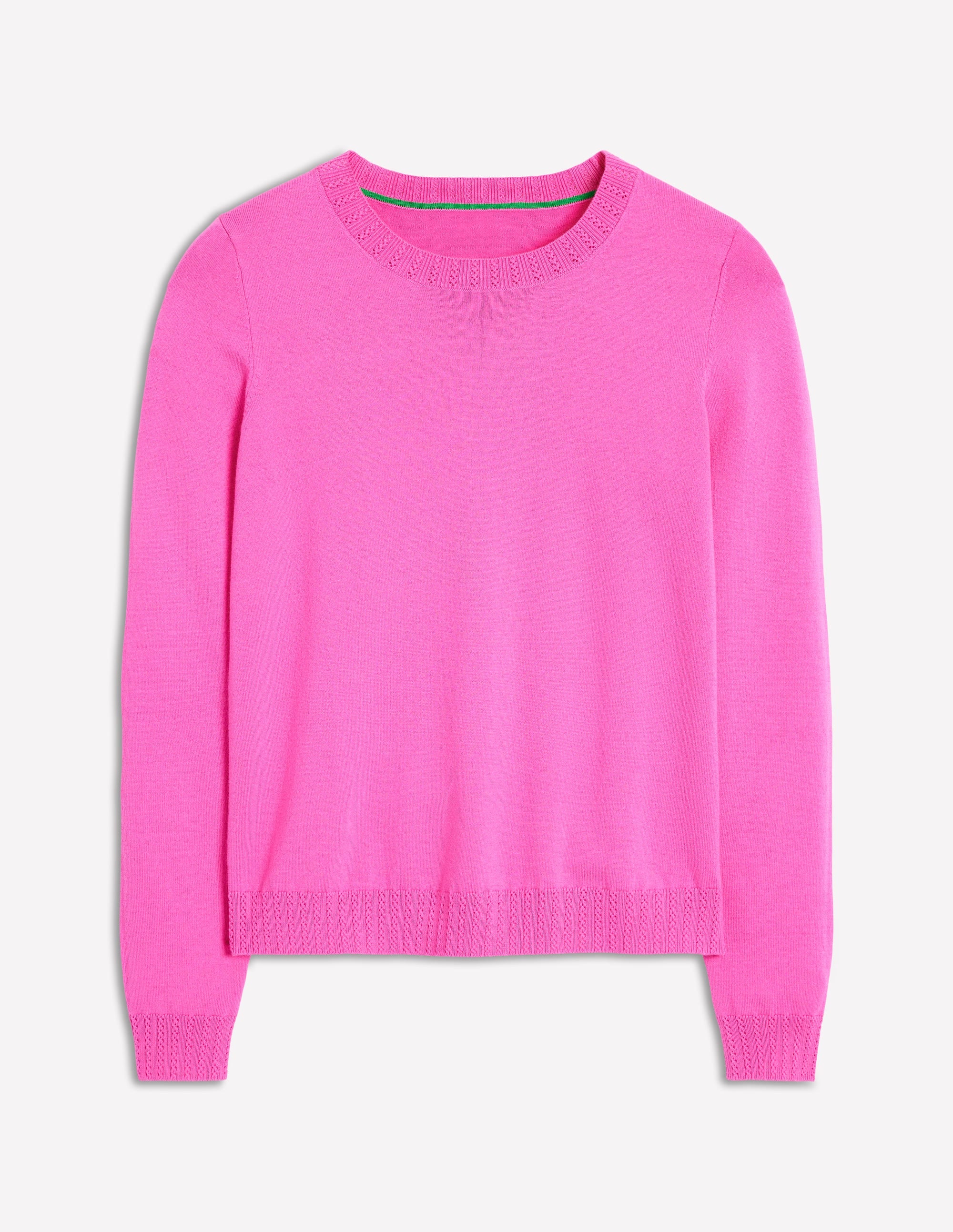 Emilia Cotton Crew Jumper-Tickled Pink - Image 5