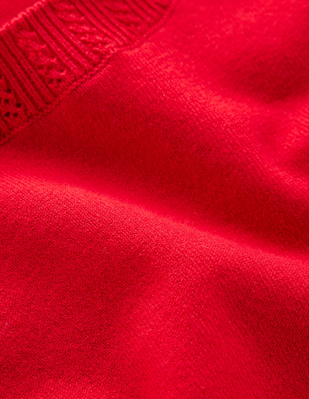 Emilia Cotton Crew Jumper-Merida Red
