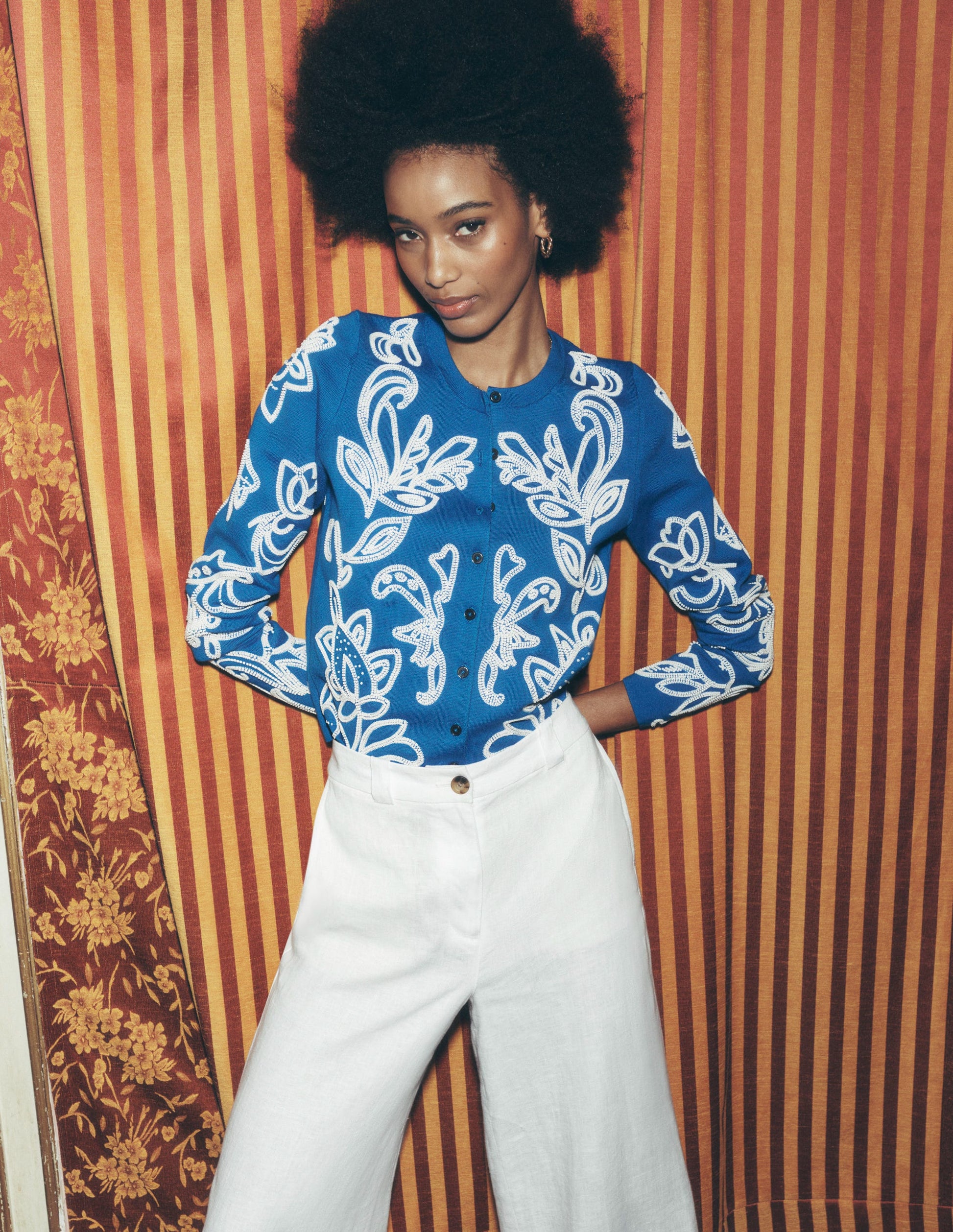 Embellished  Cardigan-Gallery Blue-7