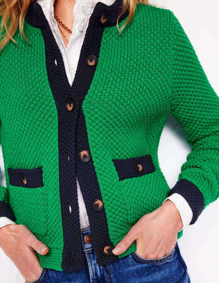 Libby Knitted Jacket-Rich Emerald