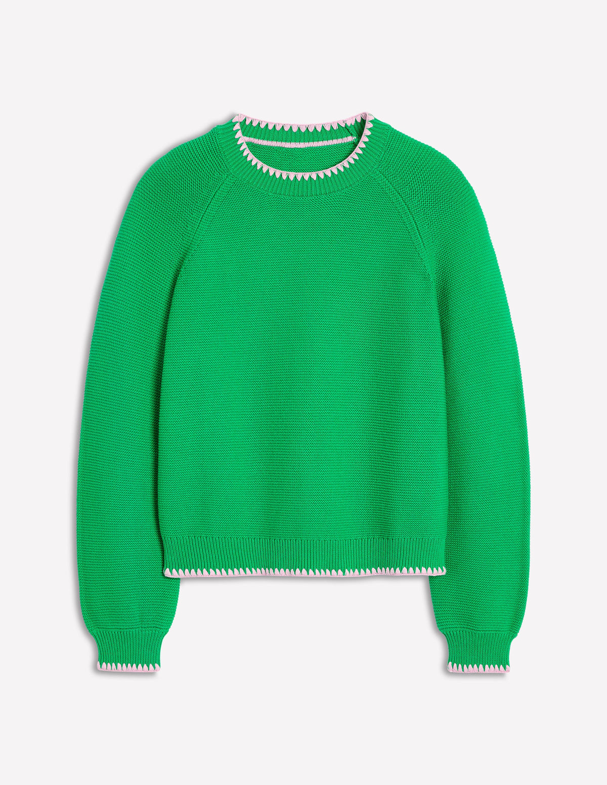 Lena Stitch Detail Jumper-Rich Emerald - Image 5