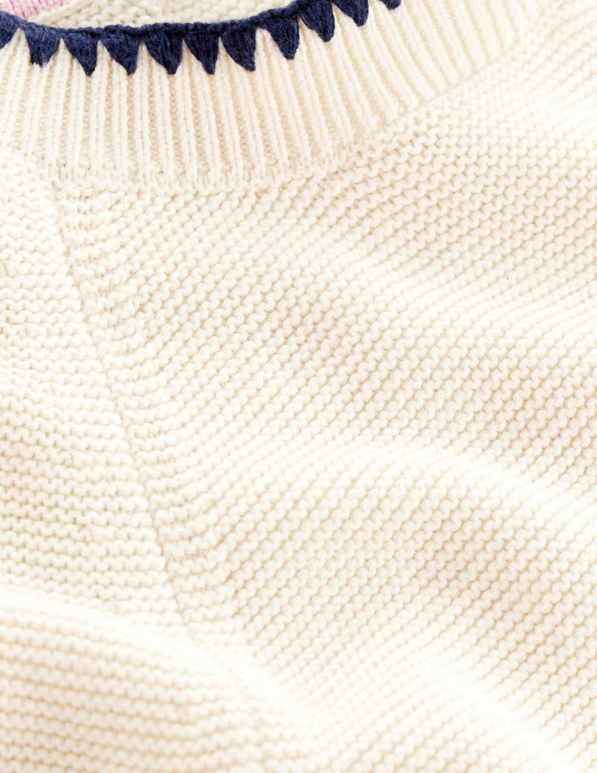 Lena Stitch Detail Jumper-Warm Ivory - Image 6
