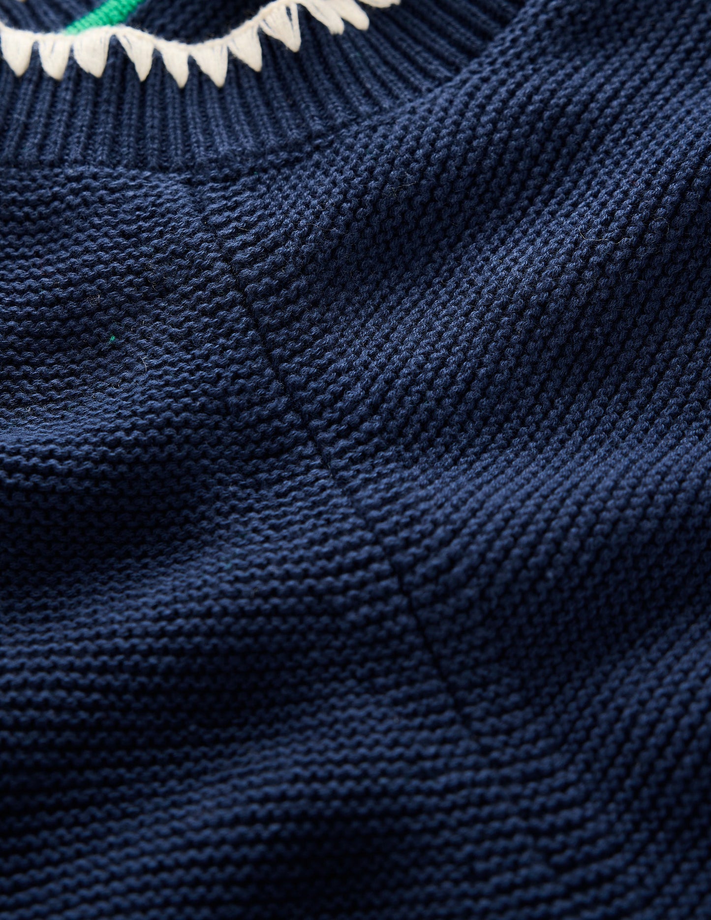 Lena Stitch Detail Jumper-Navy