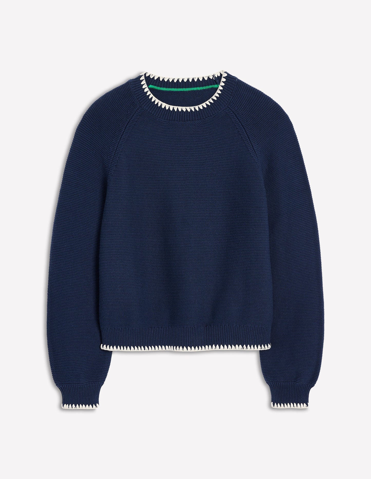 Lena Stitch Detail Jumper-Navy