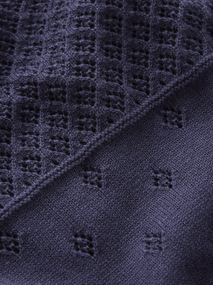 Rosalie Pointelle Jumper-Navy-6