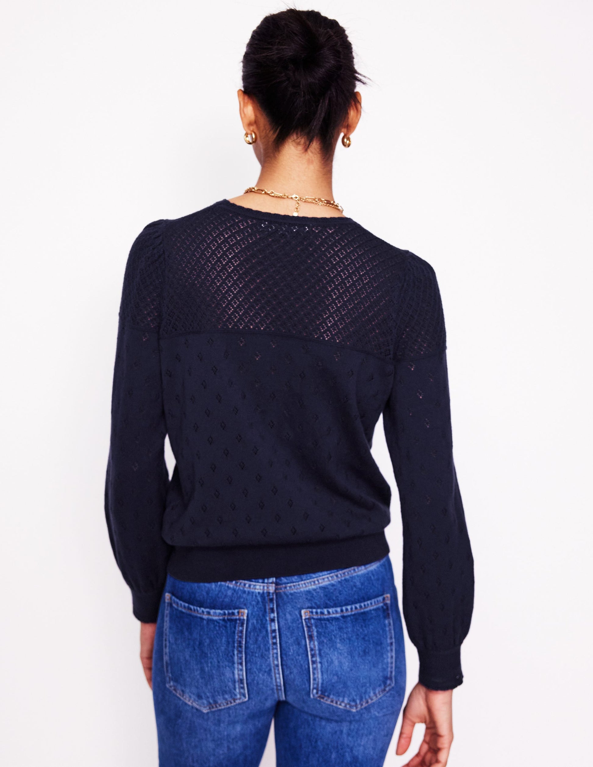 Rosalie Pointelle Jumper-Navy-3