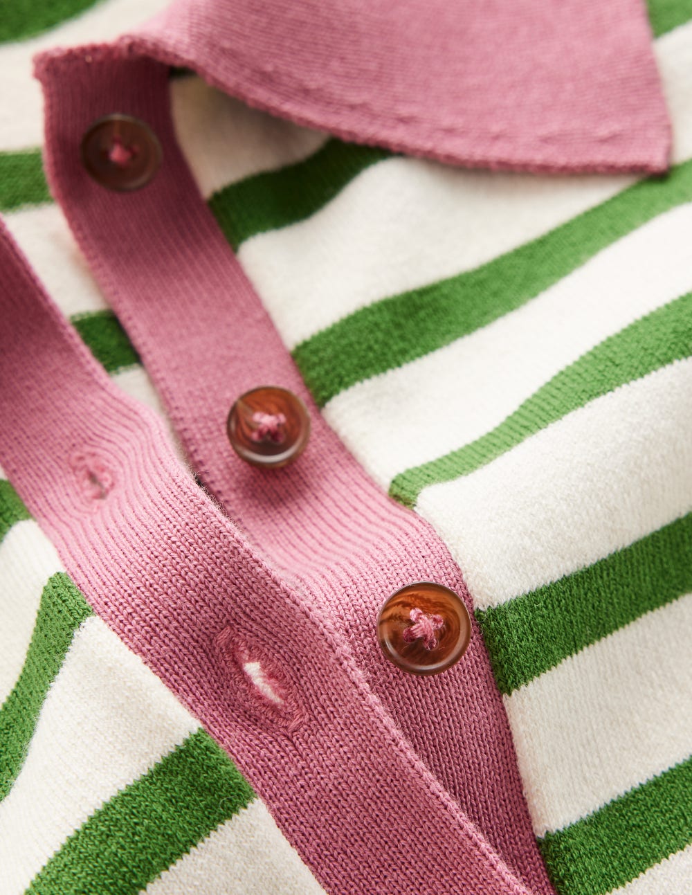 Lara Cotton Henley Jumper-Warm Ivory, Courtyard Stripe-6