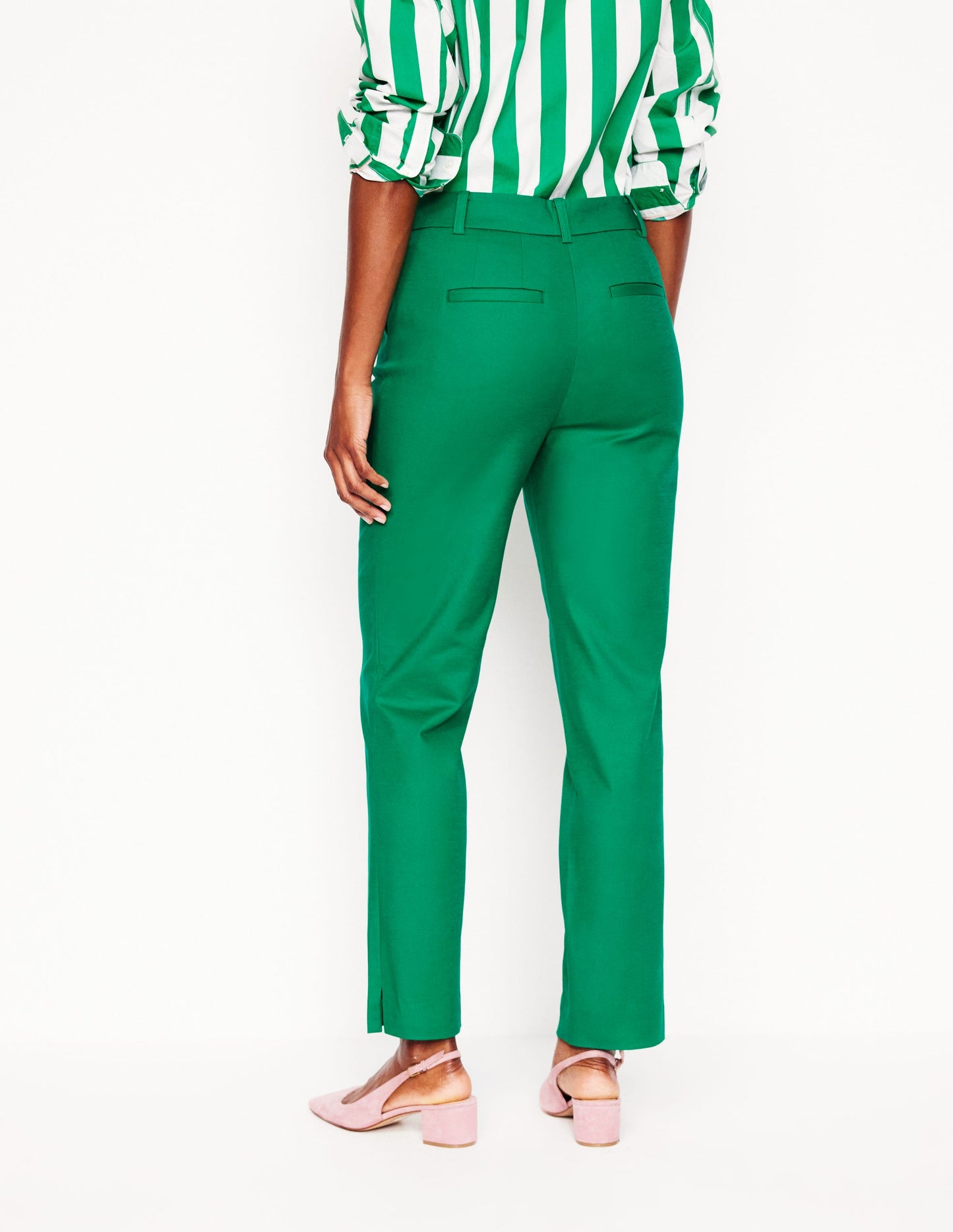 Richmond 7/8 Trousers-Rich Emerald