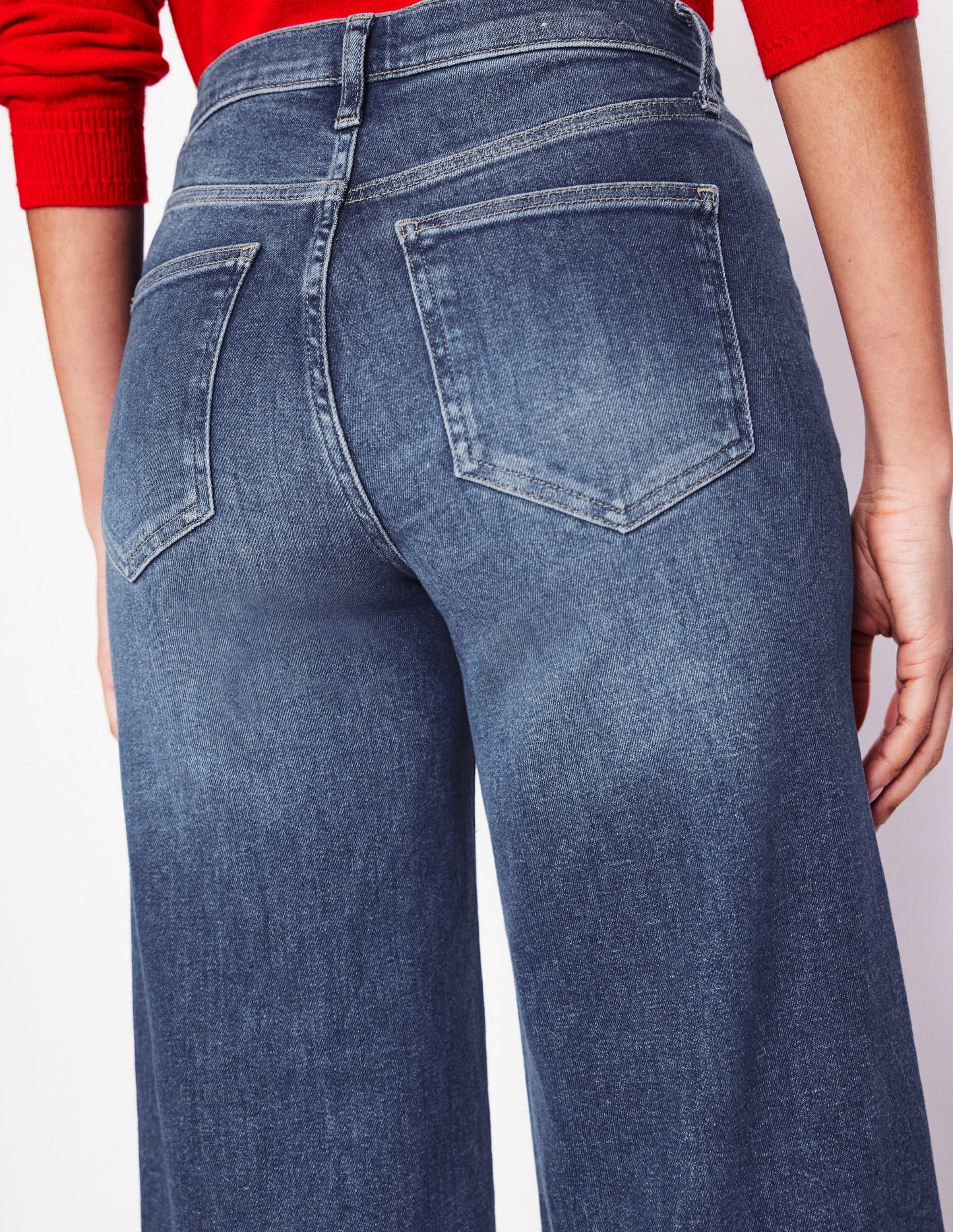 High Rise Wide Leg Jeans-Mid Vintage