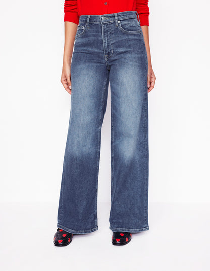 High Rise Wide Leg Jeans-Mid Vintage