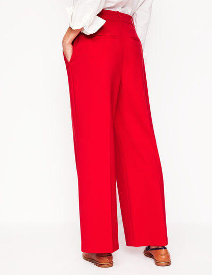 Cropped Ponte Trousers-Hot Pepper-4