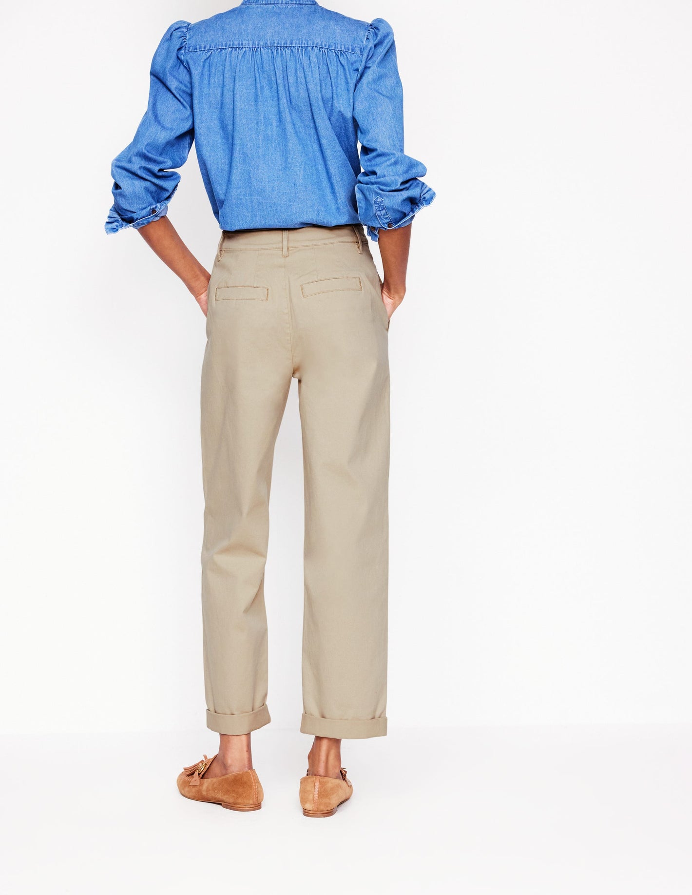 Barnsbury Chino Trouser-Oatmeal