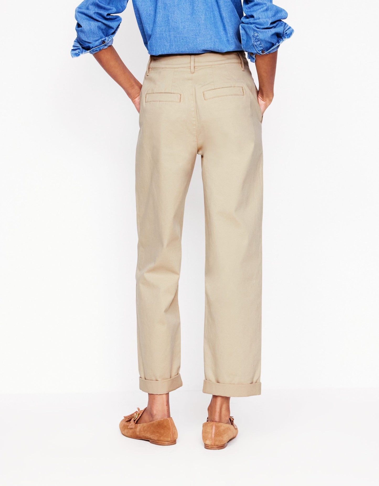 Barnsbury Chino Trousers-Oatmeal