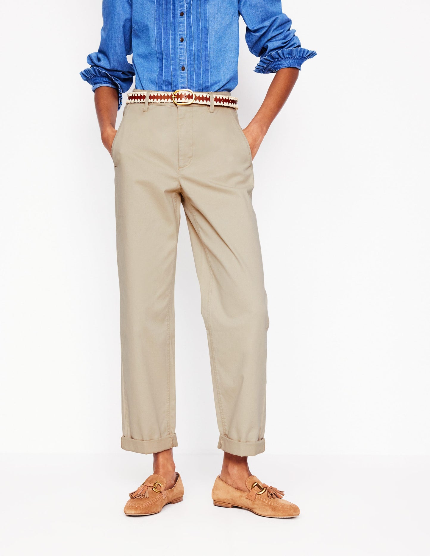 Barnsbury Chino Trouser-Oatmeal