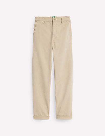 Barnsbury Chino Trousers-Oatmeal