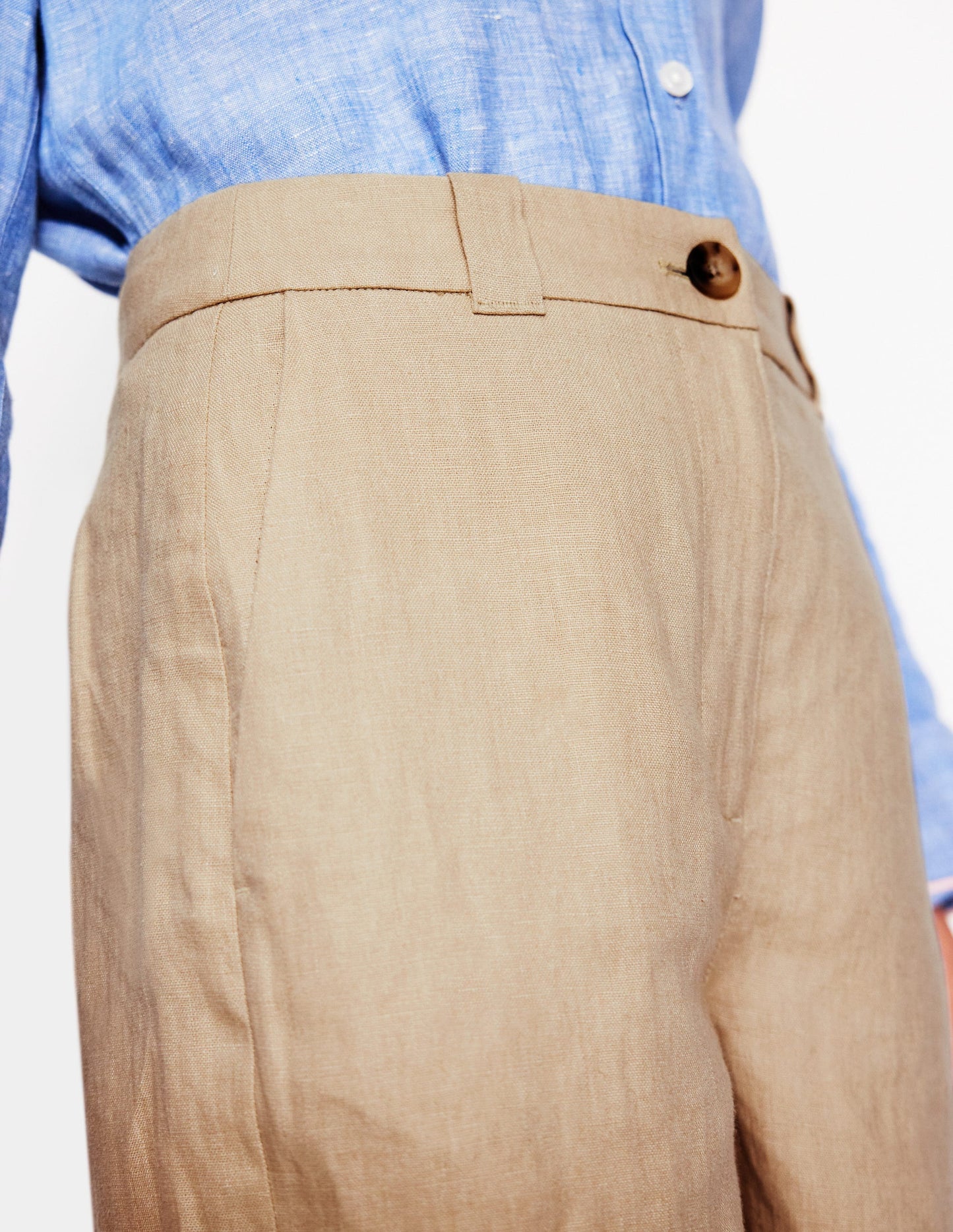 Westbourne Linen Shorts-Oatmeal