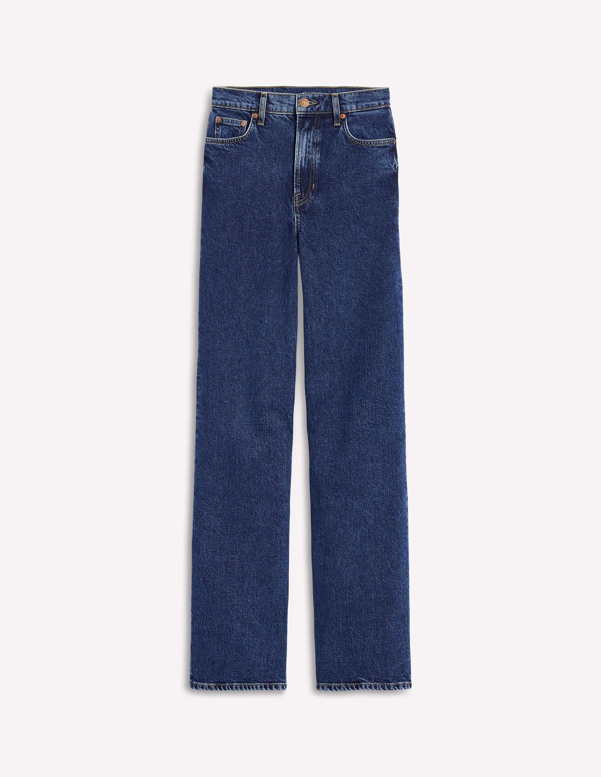 High Rise Column Leg Jeans-Dark Vintage - Image 10