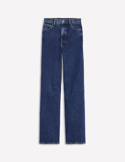 High Rise Column Leg Jeans-Dark Vintage-7