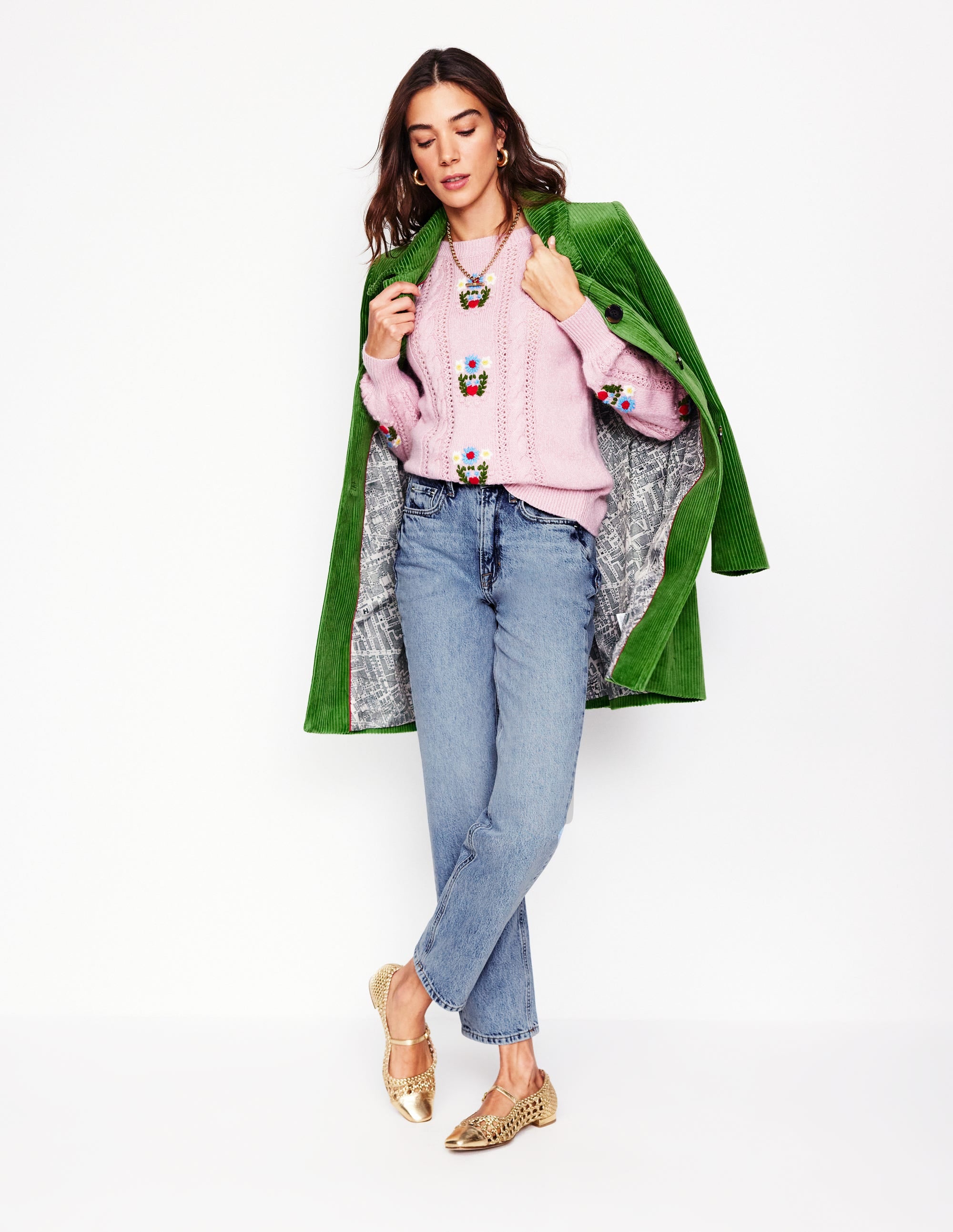 High Rise Straight Leg Jeans-Light Vintage - Image 1