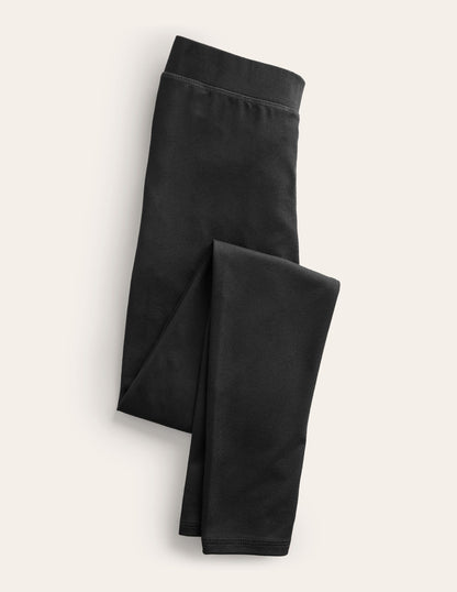 High Rise Jersey Leggings-Black