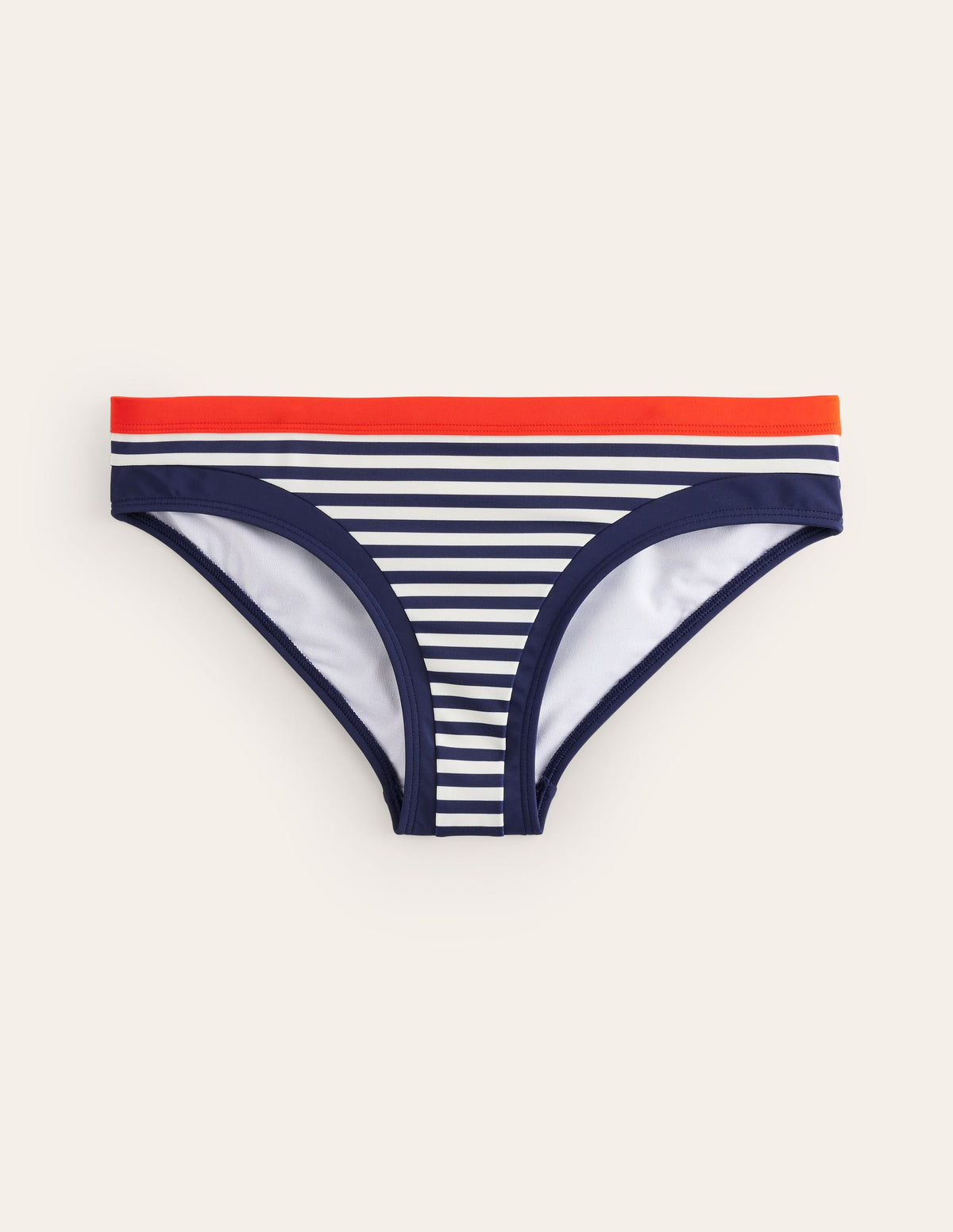 Santorini Bikini Bottoms-Red, Navy Stripe - Image 5