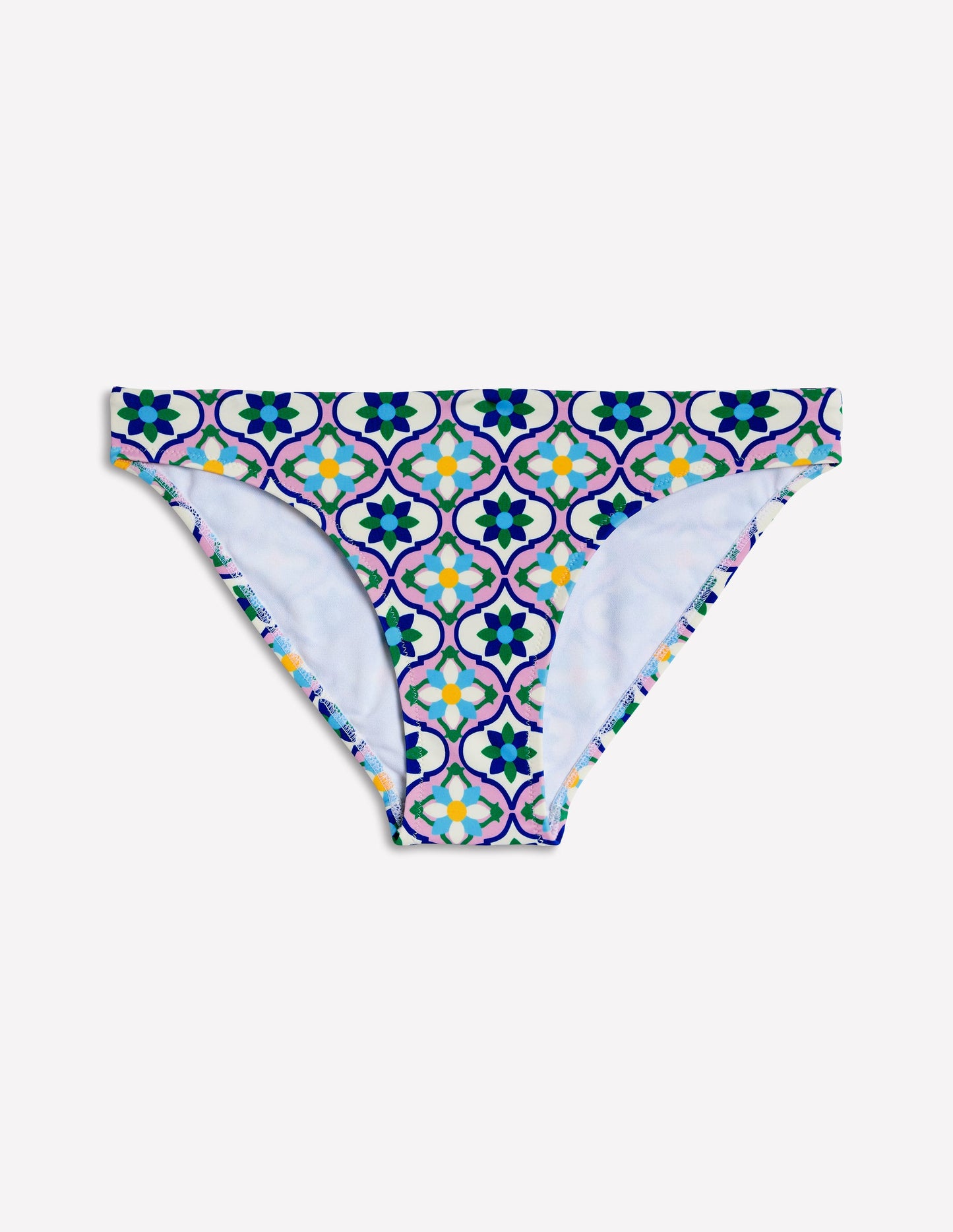 Classic Bikini Bottoms-Multi, Floweret Tile