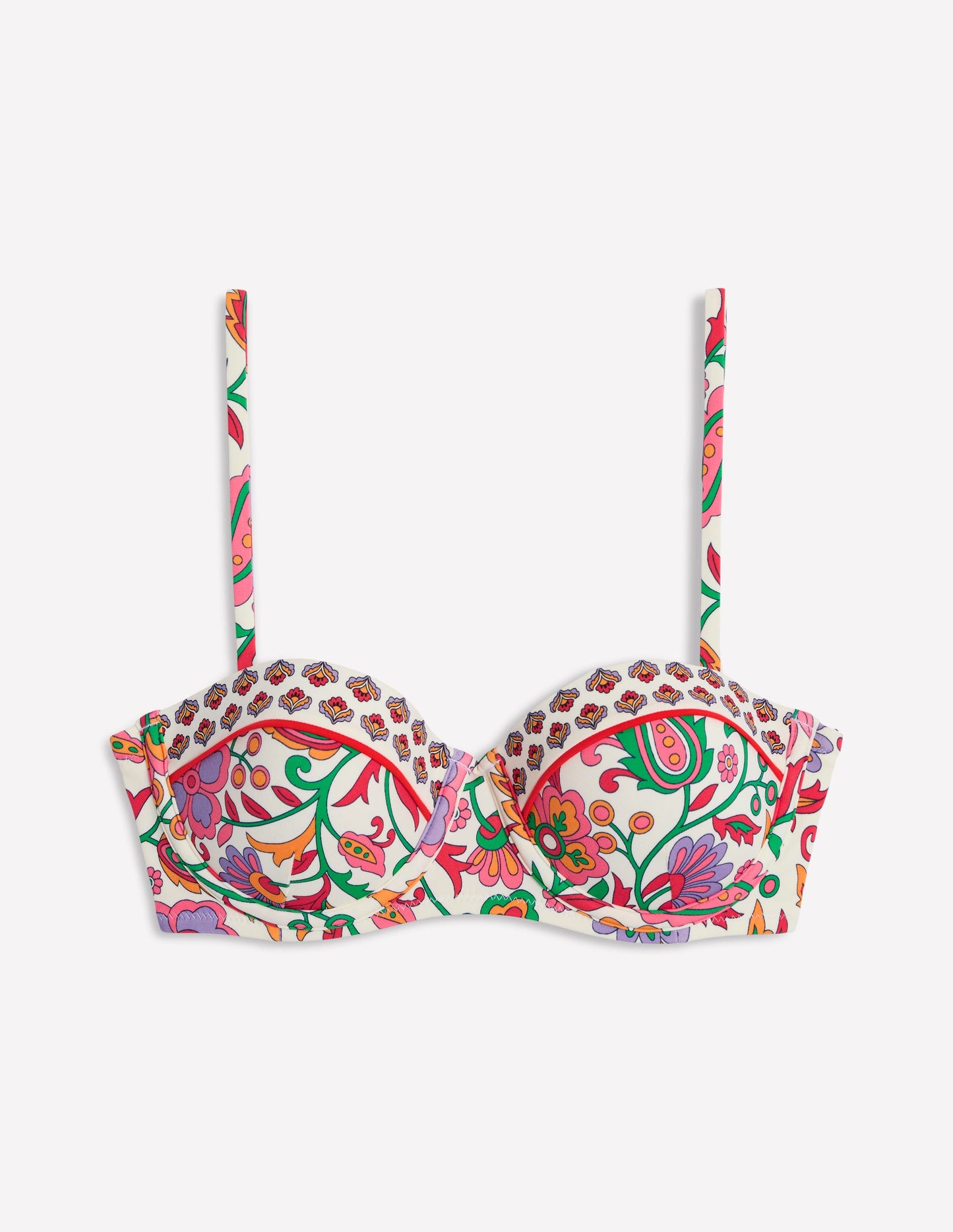 Rhodes Cup-Size Bikini Top-Multi, Oriental Paradise