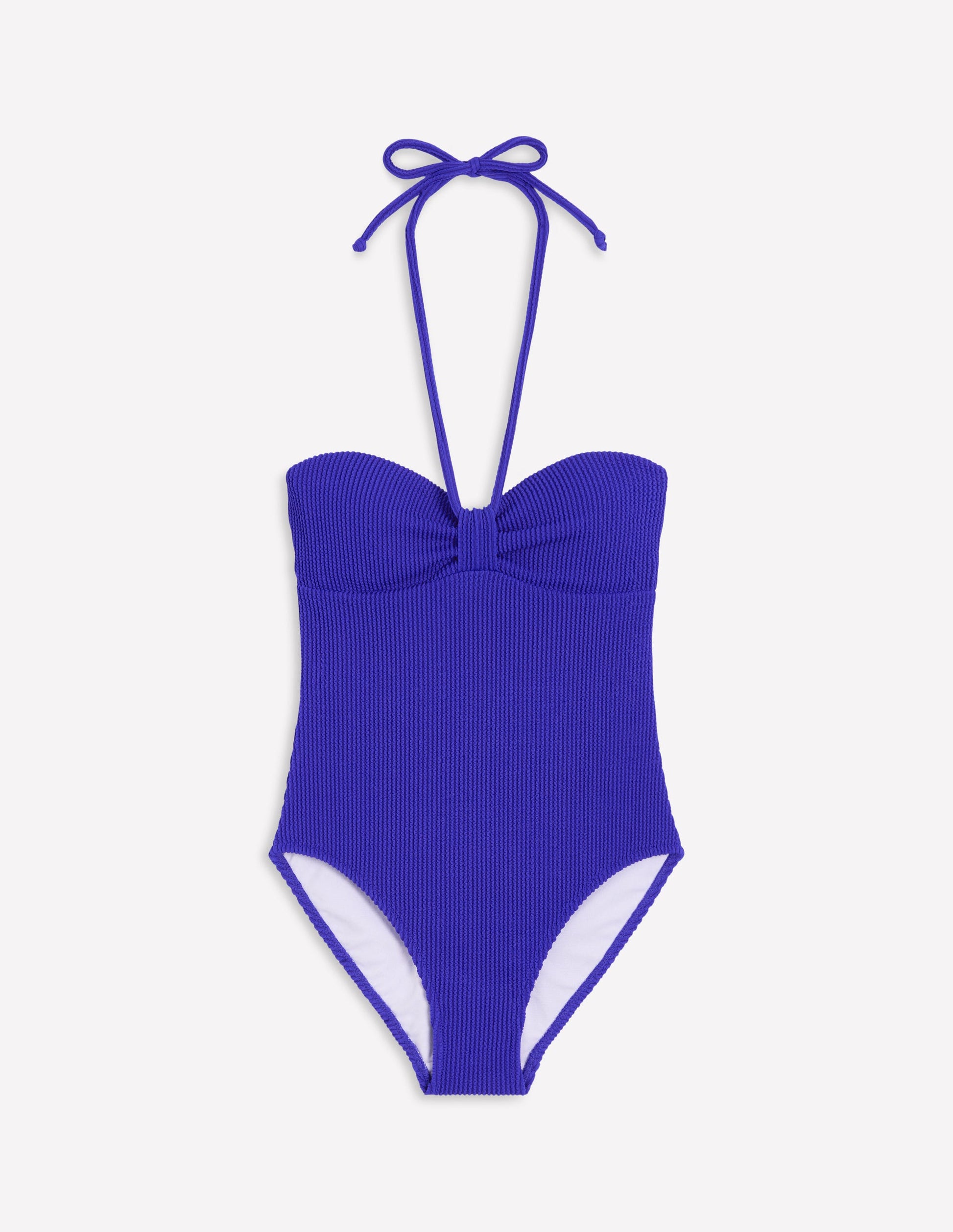 Crinkle Texture Swimsuit-Cobalt-7