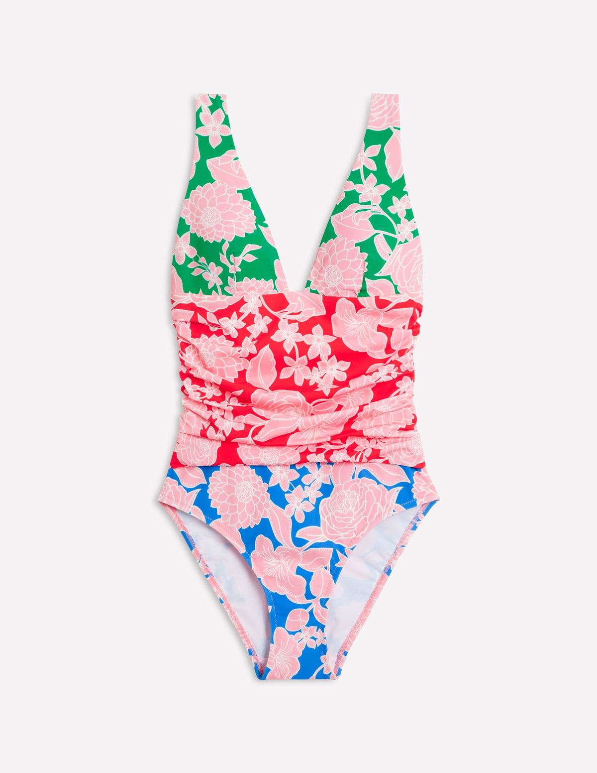 Mykonos Deep V Swimsuit-Multi, Blossom Cascade - Image 7