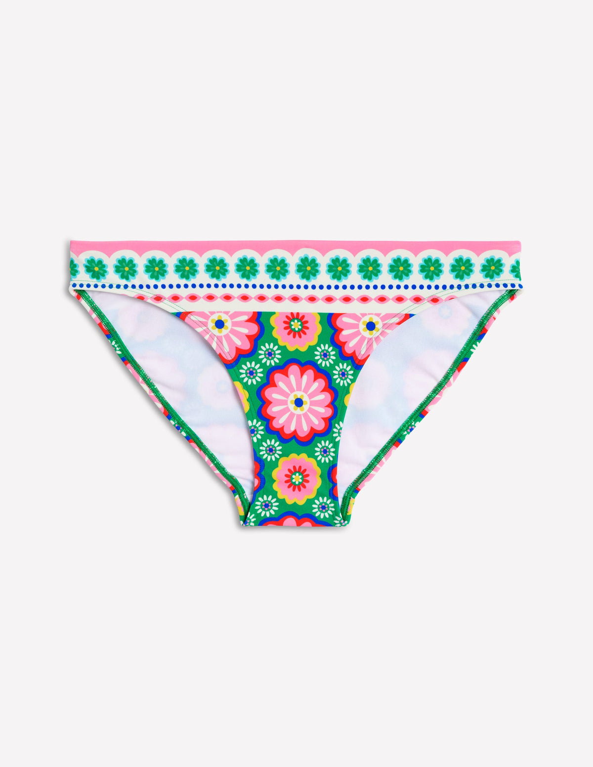 Porto Bikini Bottoms-Multi, Flower Tile - Image 5