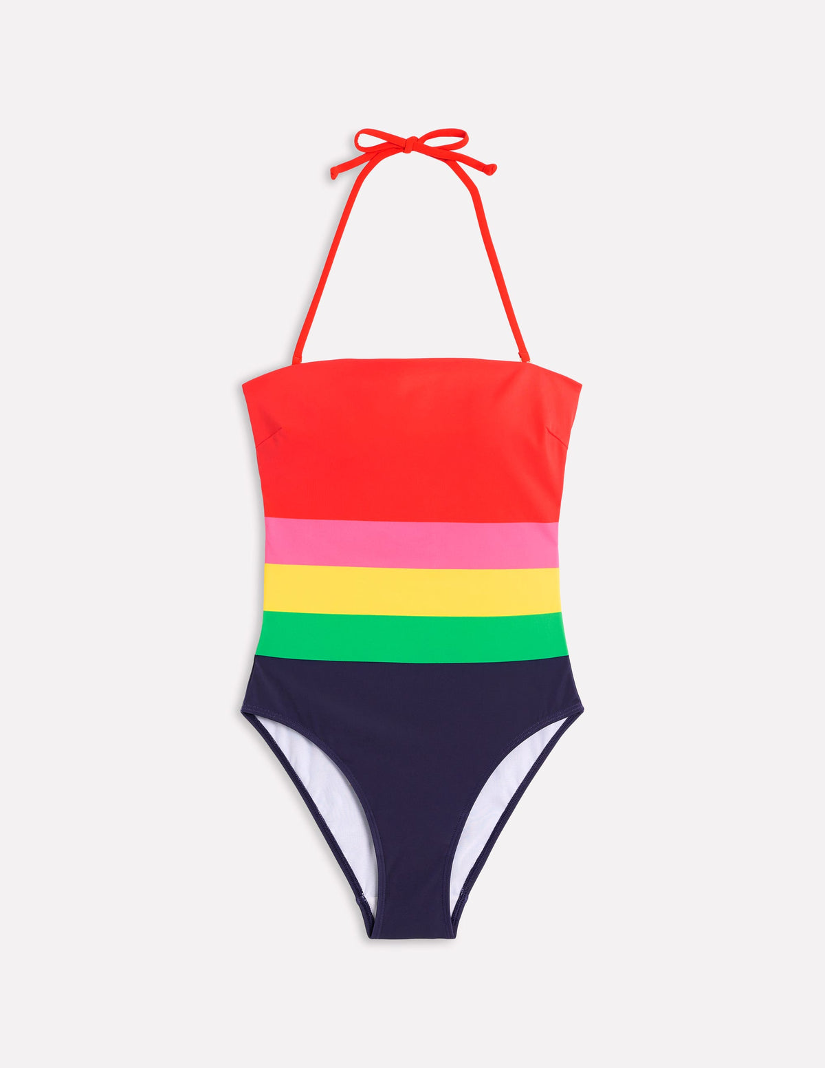 Paros Bandeau Swimsuit-Multi, Colourblock - Image 5
