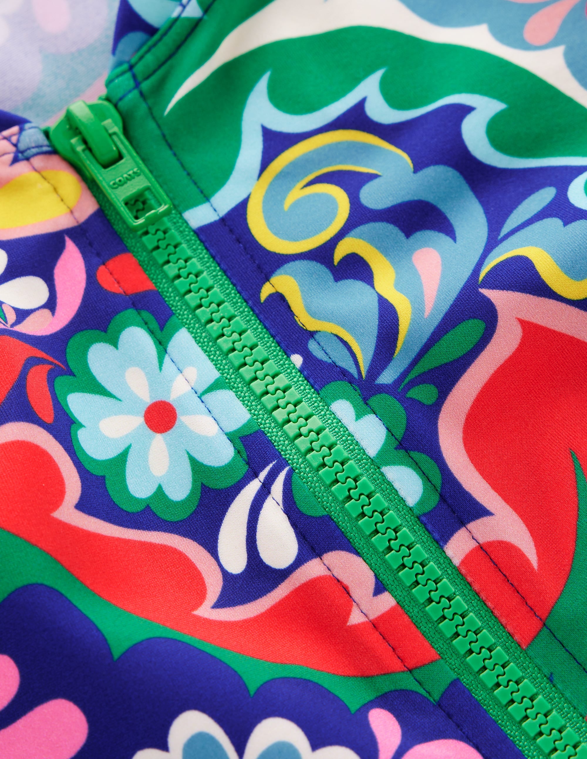 Long Sleeve Rash Guard Top-Multi, Meadow Paisley - Image 6