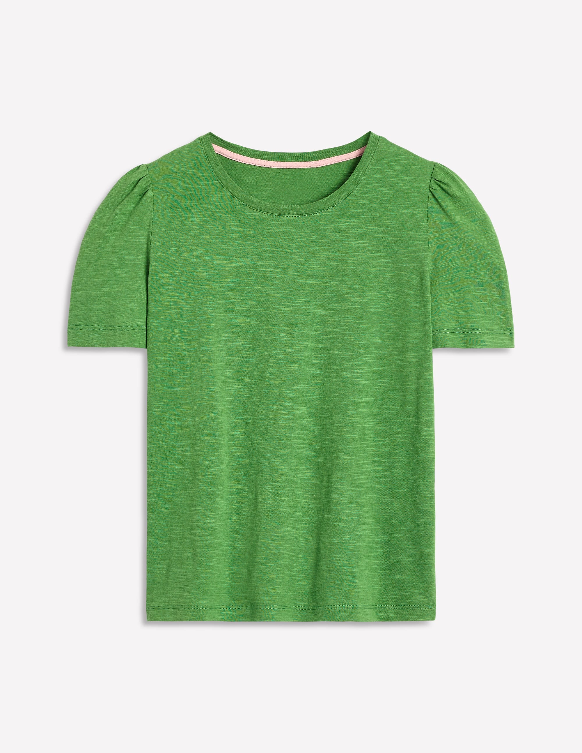 Cotton Puff Sleeve T-Shirt-Paradise Green - Image 5