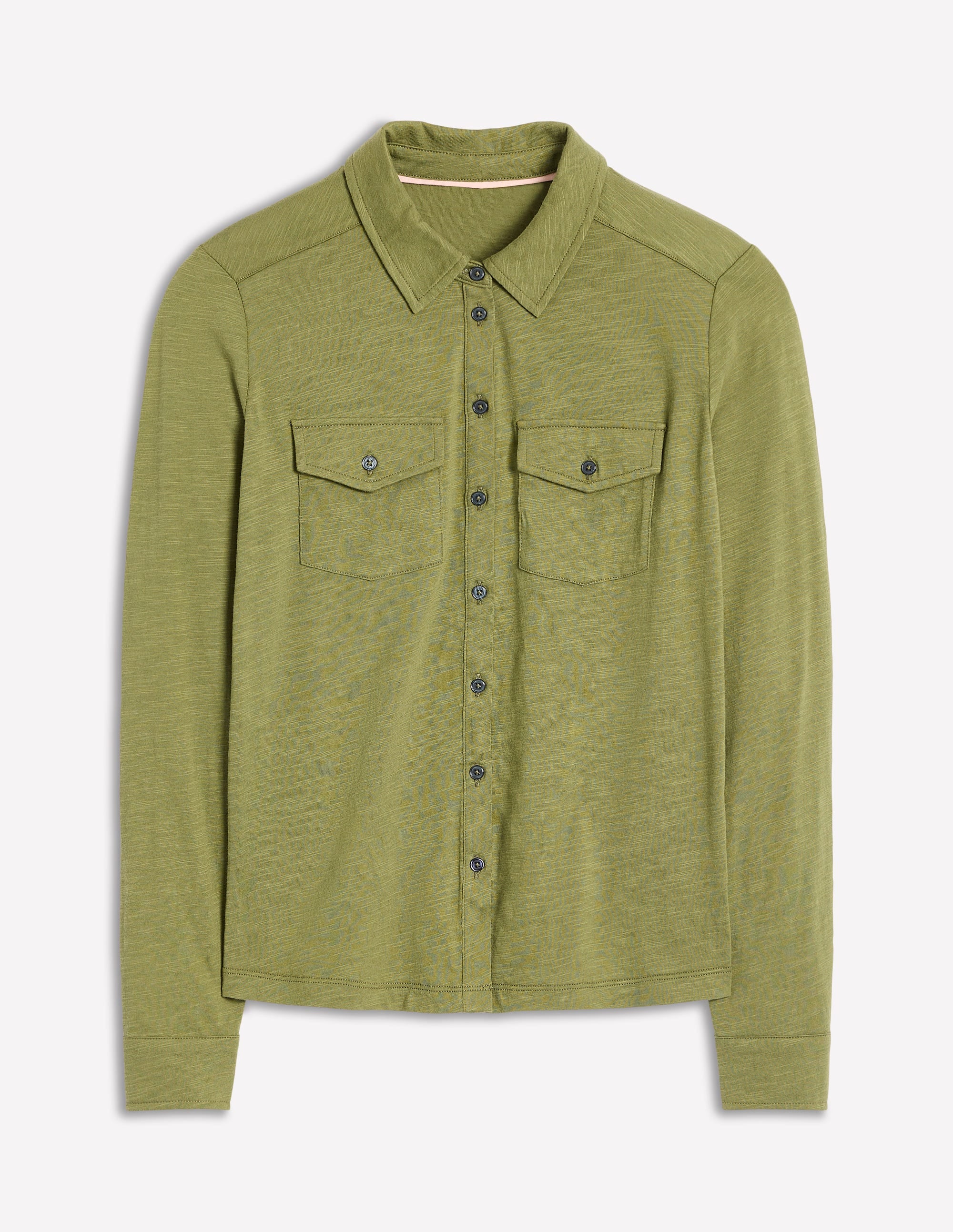 Amy Jersey Shirt-Soft Olive - Image 5