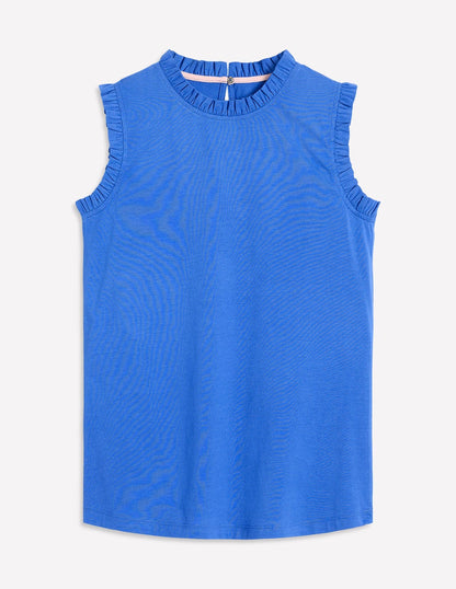 Supersoft Frill Detail Vest-Gallery Blue-5