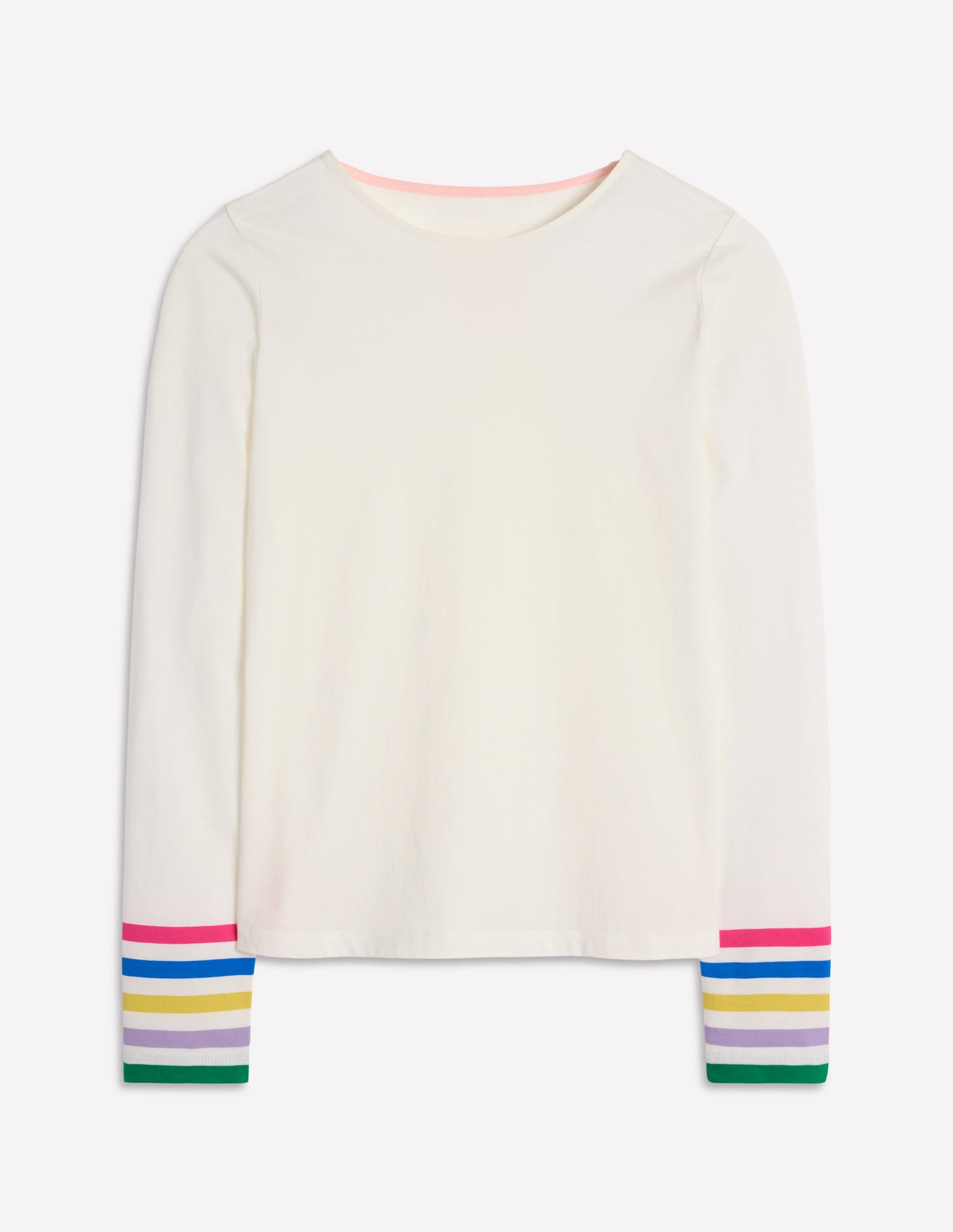 Stripe Cuff Top-Ivory Rainbow Stripe Cuff-5